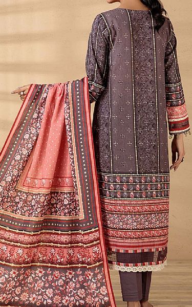 Bonanza English Violet Khaddar Suit | Pakistani Dresses in USA- Image 2