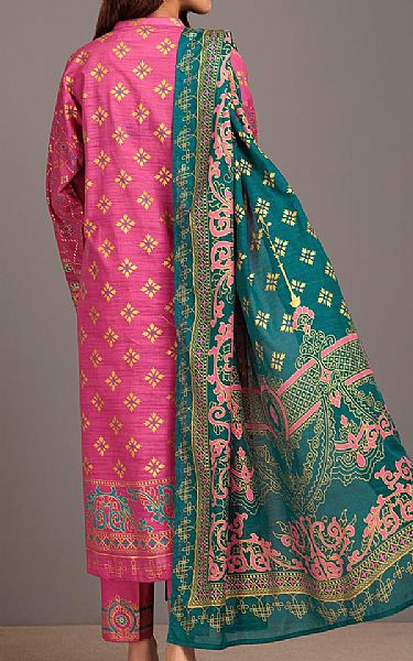 Bonanza Dark Pink Lawn Suit | Pakistani Lawn Suits- Image 2