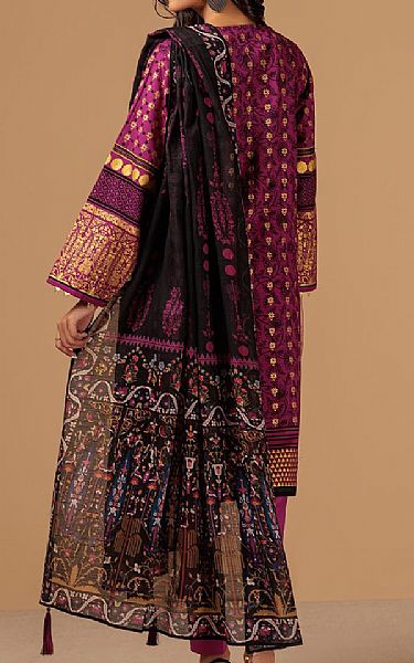 Bonanza Dark Raspberry Lawn Suit | Pakistani Lawn Suits- Image 2