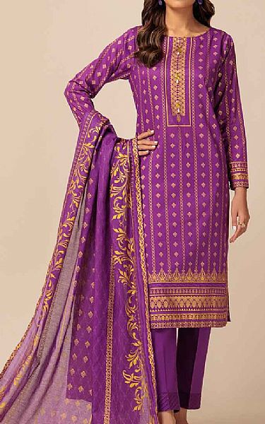 Bonanza Violet Lawn Suit | Pakistani Lawn Suits- Image 1