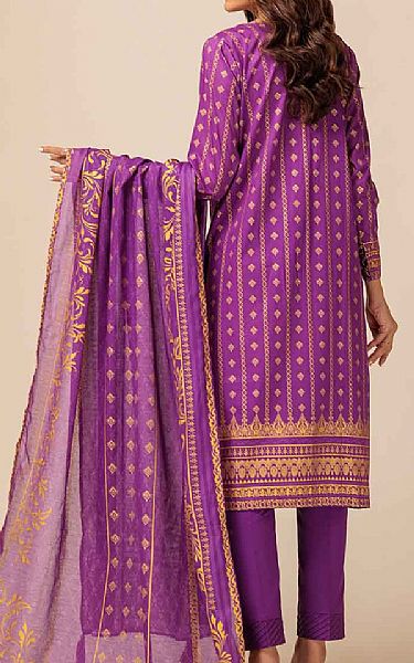 Bonanza Violet Lawn Suit | Pakistani Lawn Suits- Image 2