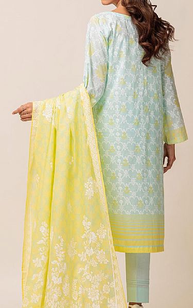 Bonanza Pale Blue Cambric Suit | Pakistani Lawn Suits- Image 2