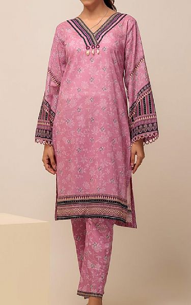 Bonanza Pink Lawn Suit (2 Pcs) | Pakistani Lawn Suits- Image 1