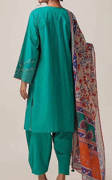 Bonanza Teal Lawn Suit | Pakistani Lawn Suits- Image 2