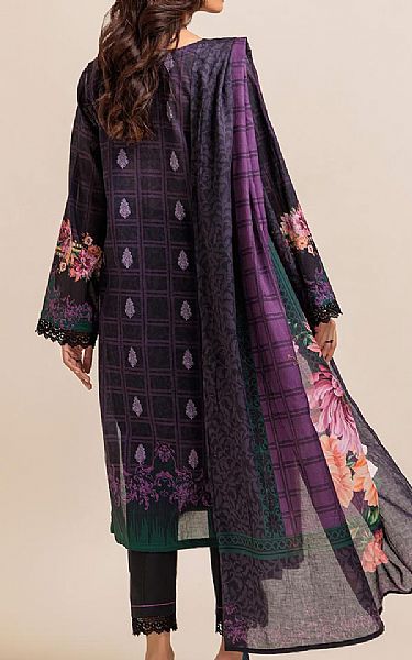 Bonanza Purple Taupe Lawn Suit | Pakistani Lawn Suits- Image 2