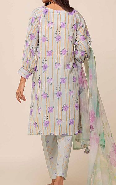 Bonanza Pastel Grey Lawn Suit | Pakistani Lawn Suits- Image 2