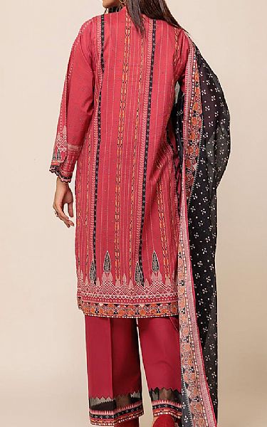 Bonanza Dusty Red Lawn Suit | Pakistani Lawn Suits- Image 2