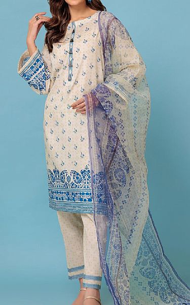 Bonanza Off White Lawn Suit | Pakistani Lawn Suits- Image 1