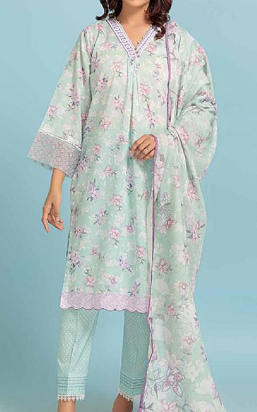 Bonanza Pale Blue Lily Lawn Suit | Pakistani Lawn Suits- Image 1