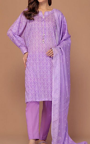 Bonanza Lilac Lawn Suit | Pakistani Lawn Suits- Image 1