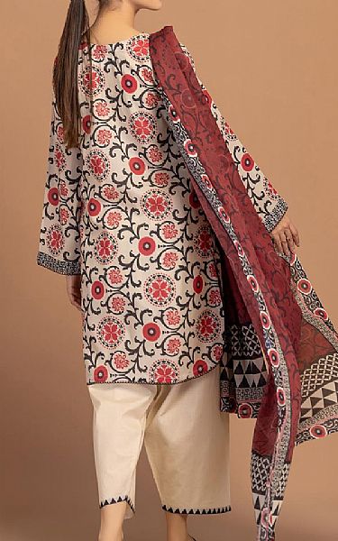 Bonanza Beige Lawn Suit | Pakistani Lawn Suits- Image 2