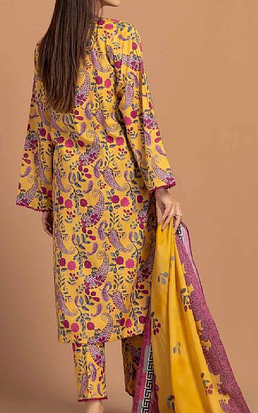Bonanza Mustard Lawn Suit | Pakistani Lawn Suits- Image 2