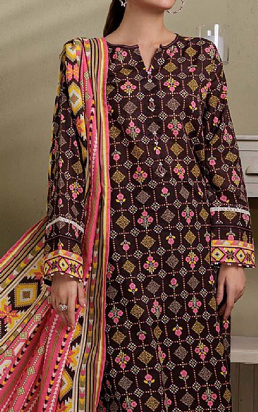 Bonanza Chocolate Brown Khaddar Suit | Pakistani Dresses in USA- Image 2