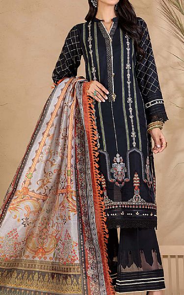 Bonanza Black Khaddar Suit | Pakistani Winter Dresses- Image 1