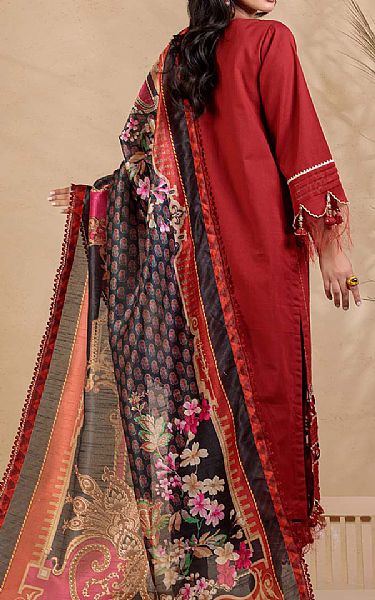 Bonanza Scarlet Khaddar Suit | Pakistani Winter Dresses- Image 2