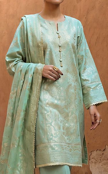 Bonanza Mint Jacquard Suit | Pakistani Lawn Dress in USA- Image 2