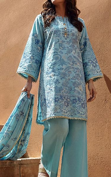 Bonanza Baby Blue Jacquard Suit | Pakistani Lawn Dress in USA- Image 2