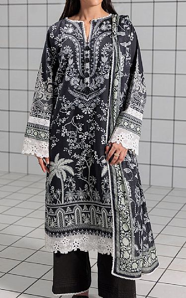 Bonanza Black/Off White Lawn Suit | Pakistani Lawn Dress in USA- Image 1