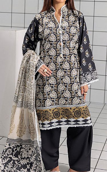 Bonanza Black/Off White Lawn Suit | Pakistani Lawn Dress in USA- Image 1