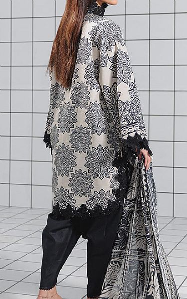 Bonanza Black/Off White Lawn Suit | Pakistani Lawn Dress in USA- Image 2