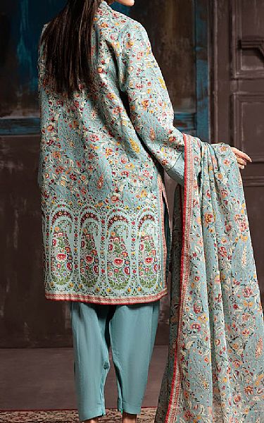 Bonanza Sky Blue Cambric Suit | Pakistani Winter Dresses in USA- Image 2