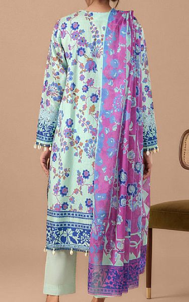 Bonanza Pale Blue Lawn Suit | Pakistani Lawn Dress in USA- Image 2