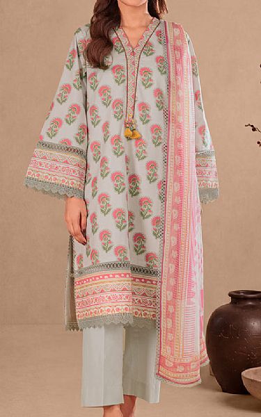 Bonanza Ash Grey Cambric Suit | Pakistani Lawn Dress in USA- Image 1