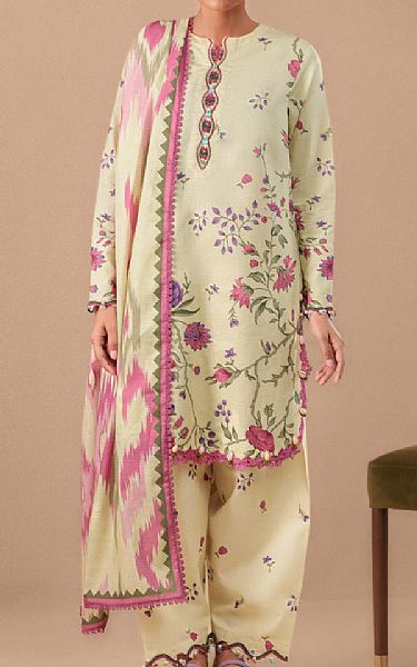 Bonanza Cream Lawn Suit | Pakistani Lawn Dress in USA- Image 1