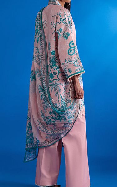 Bonanza Pink/Teal Lawn Suit | Pakistani Lawn Dress in USA- Image 2