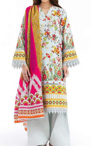 Bonanza Pale Aqua Lawn Suit | Pakistani Lawn Dress in USA- Image 1