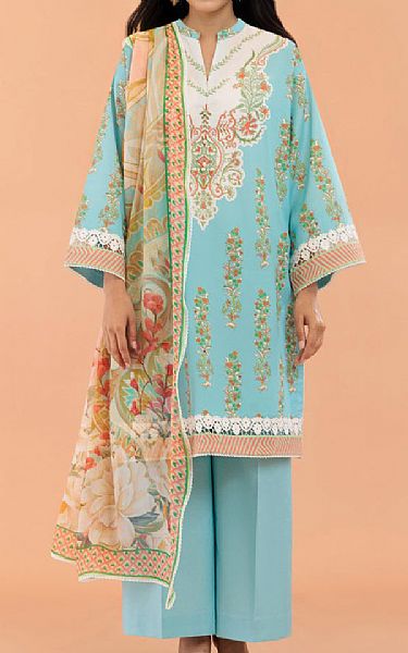 Bonanza Baby Blue Lawn Suit | Pakistani Lawn Dress in USA- Image 1
