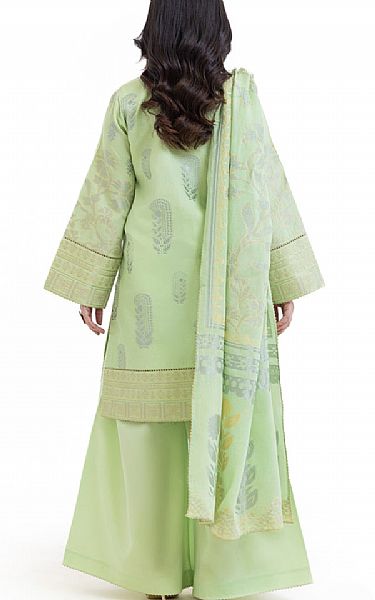 Bonanza Pale Green Jacquard Suit | Pakistani Lawn Dress in USA- Image 2