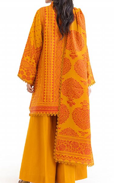 Bonanza Orange Jacquard Suit | Pakistani Lawn Dress in USA- Image 2