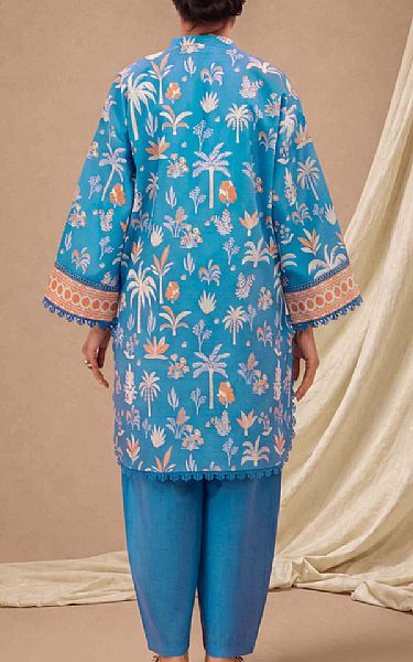 Bonanza Pacific Blue Lawn Suit (2 pcs) | Pakistani Lawn Dress in USA- Image 2