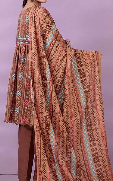 Bonanza Brown Khaddar Suit | Pakistani Winter Dresses- Image 2