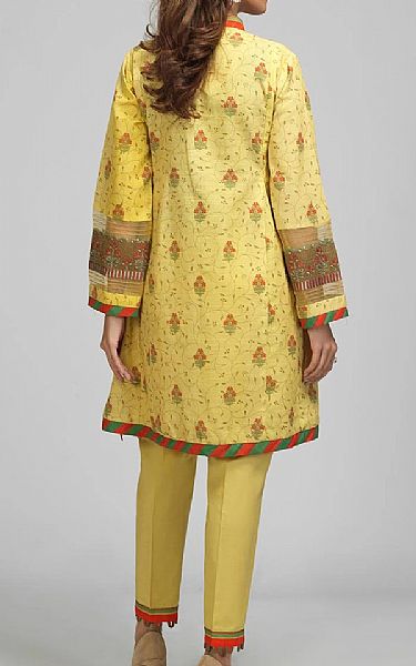 Bonanza Yellow Khaddar Suit (2 Pcs) | Pakistani Dresses in USA- Image 2