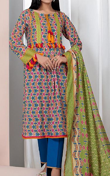 Bonanza Multi Color Lawn Suit | Pakistani Dresses in USA- Image 1