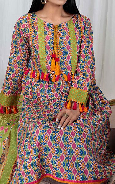 Bonanza Multi Color Lawn Suit | Pakistani Dresses in USA- Image 2