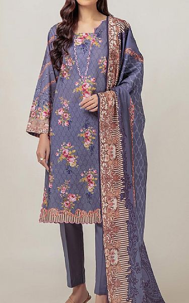 Bonanza Mulled Wine Cambric Suit | Pakistani Lawn Suits- Image 1