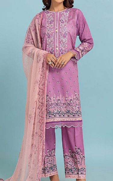 Bonanza Lavender Pink Lawn Suit | Pakistani Lawn Suits- Image 1