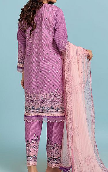 Bonanza Lavender Pink Lawn Suit | Pakistani Lawn Suits- Image 2