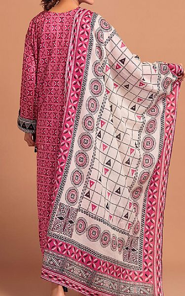 Bonanza Dark Pink Lawn Suit | Pakistani Lawn Suits- Image 2