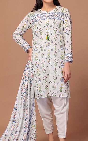 Bonanza Off White Lawn Suit | Pakistani Lawn Suits- Image 1