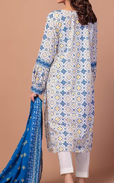 Bonanza Blue/White Lawn Suit | Pakistani Lawn Suits- Image 2