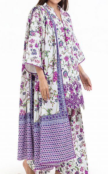 Bonanza Off White Lawn Suit | Pakistani Lawn Dress in USA- Image 2