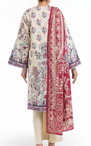 Bonanza Cream Lawn Suit | Pakistani Lawn Dress in USA- Image 2