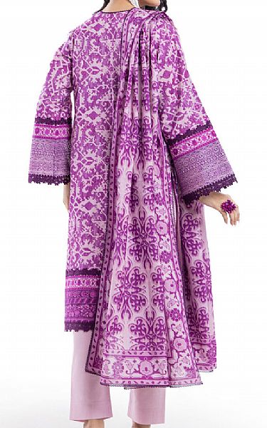 Bonanza Warm Purple Lawn Suit | Pakistani Lawn Dress in USA- Image 2