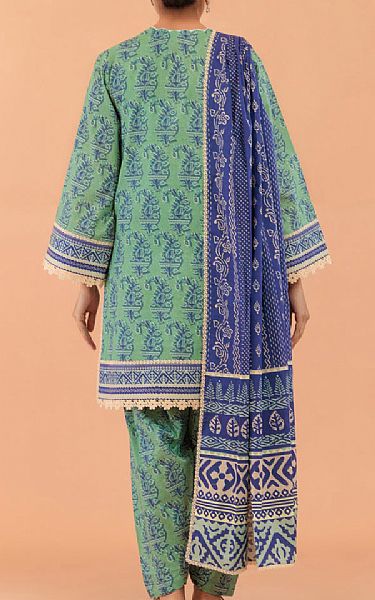 Bonanza Green Lawn Suit | Pakistani Lawn Dress in USA- Image 2