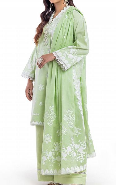 Bonanza Light Green Lawn Suit | Pakistani Lawn Dress in USA- Image 2