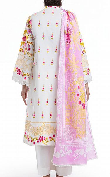 Bonanza White Lawn Suit | Pakistani Lawn Dress in USA- Image 2